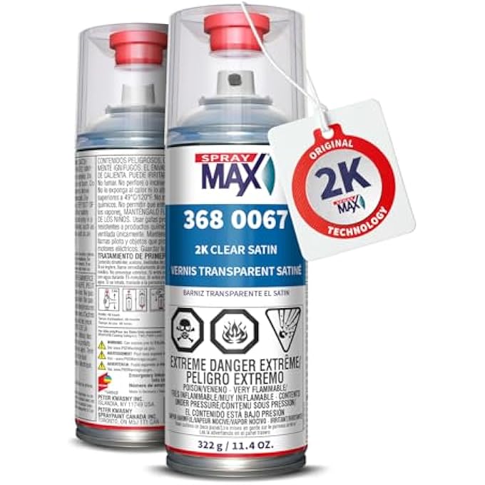 Spray max سبراي ماكس 2K طلاء شفاف شبه مات - Image 1